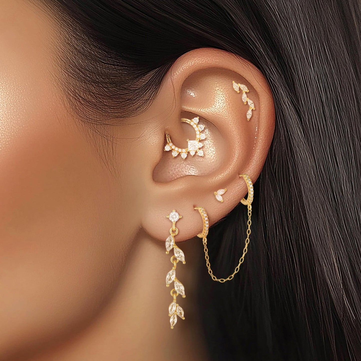 solid gold daith hoop