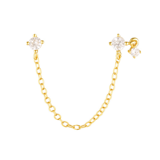 Emily Flat Back Chain Earring