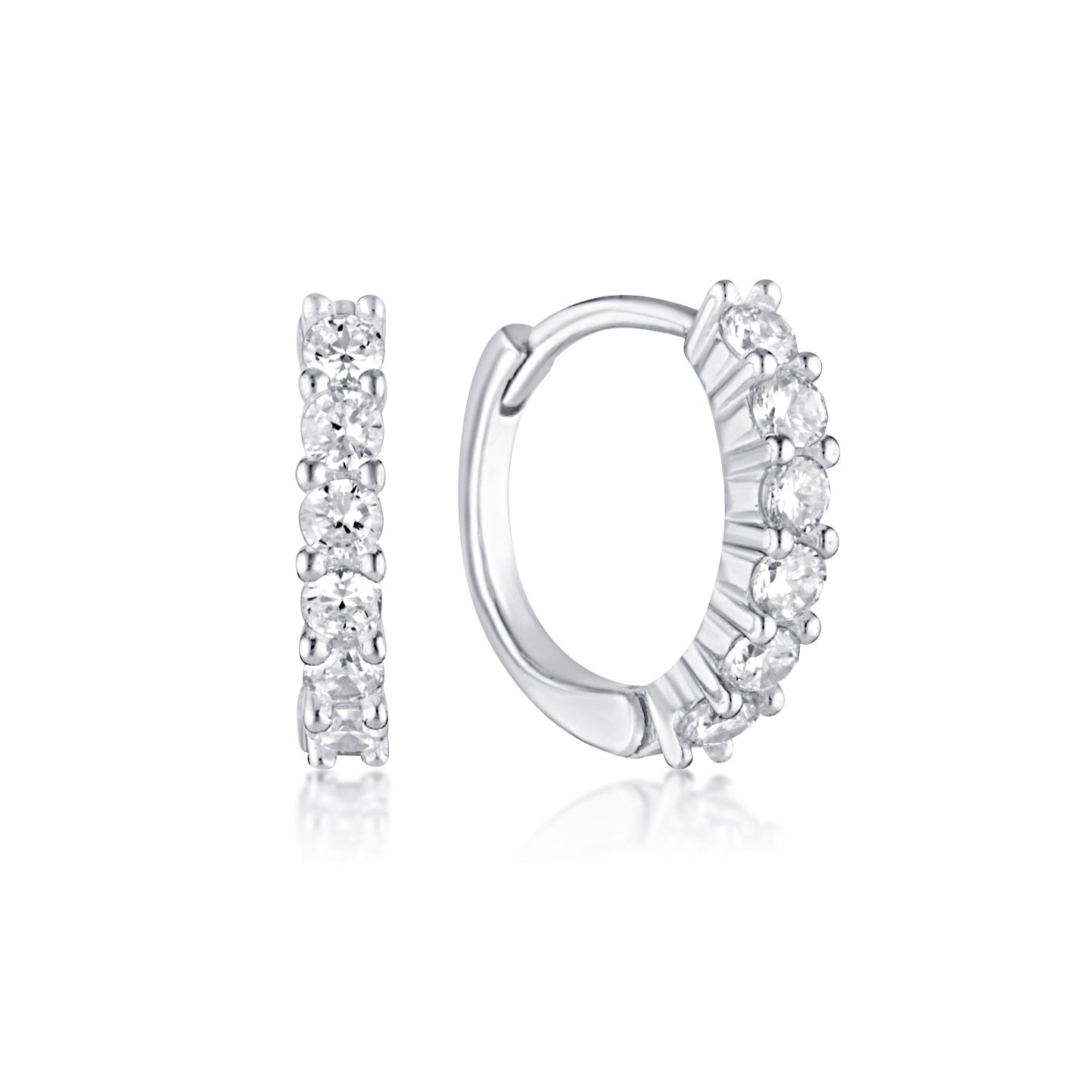 crystal hoop earrings