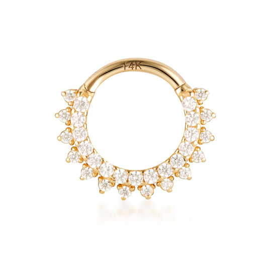 solid gold septum hoop