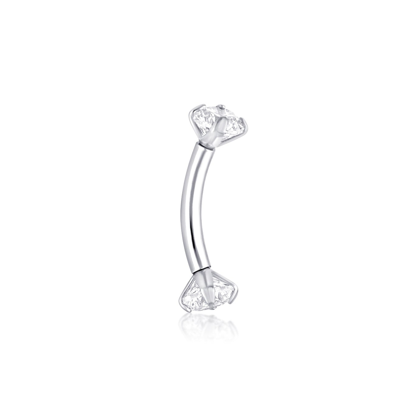 white gold rook piercing jewellery