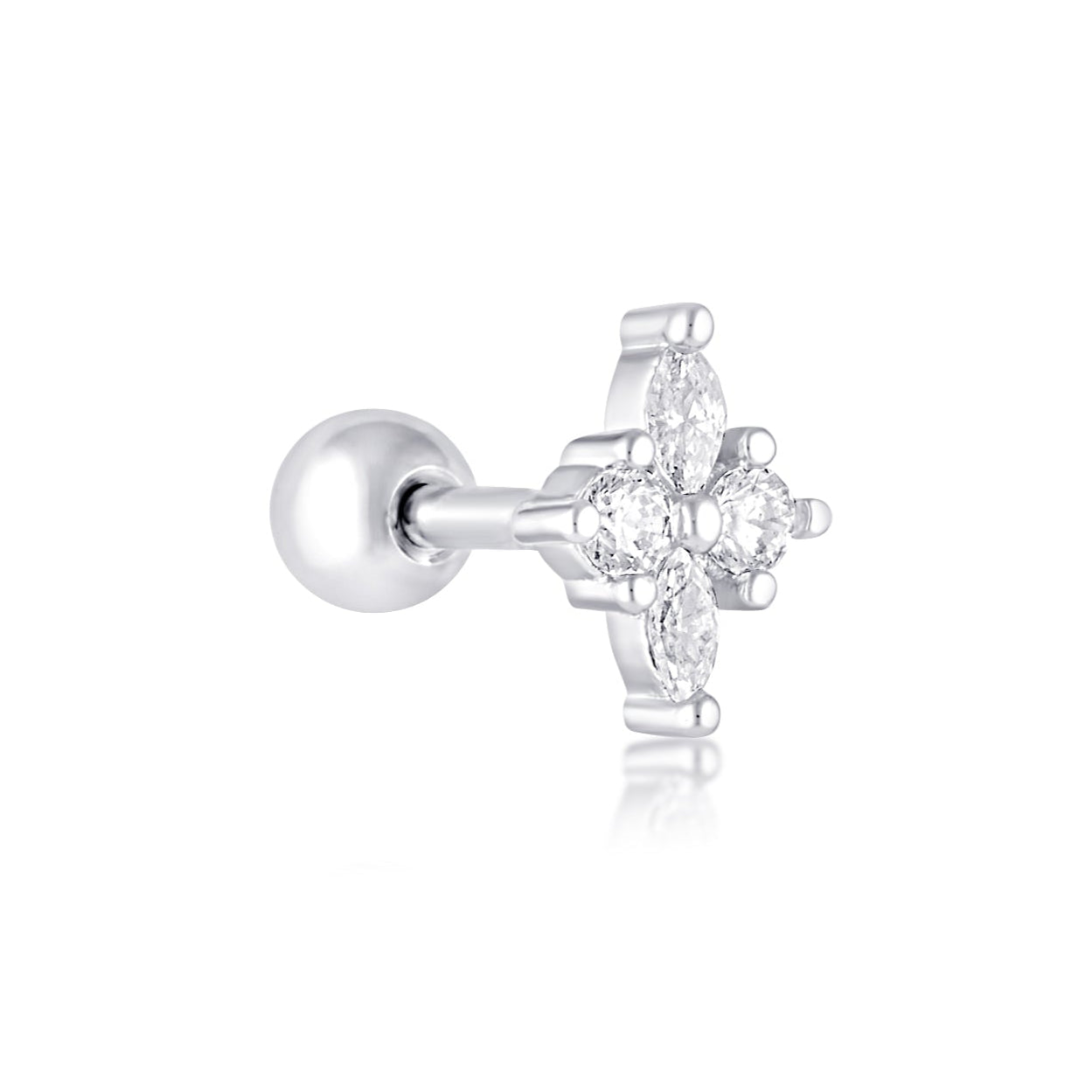 flower cartilage stud