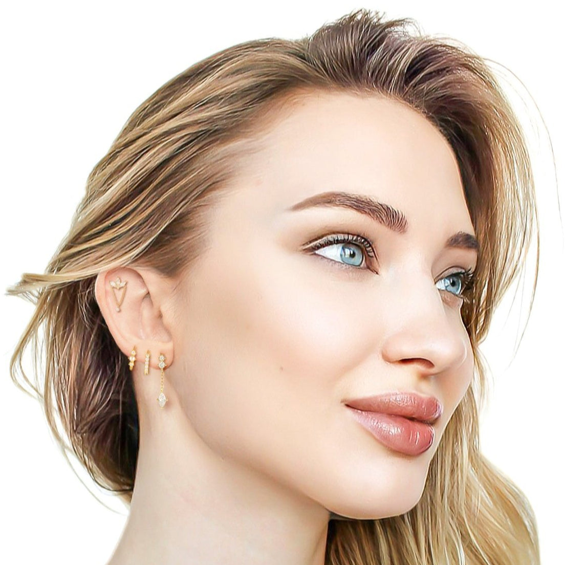 Cynthia Flat Back Cartilage Stud