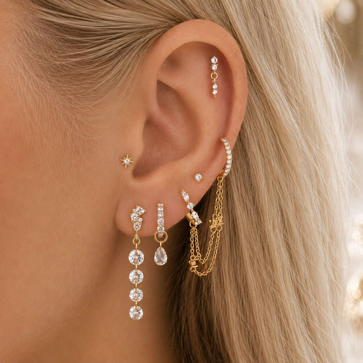 Athena Hoop Earrings - Gold Vermeil