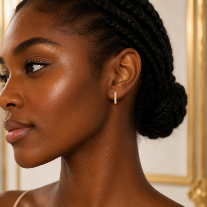 Athena Hoop Earrings - Gold Vermeil