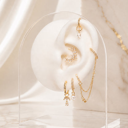 Lorraine Hoop Earrings - Gold Vermeil