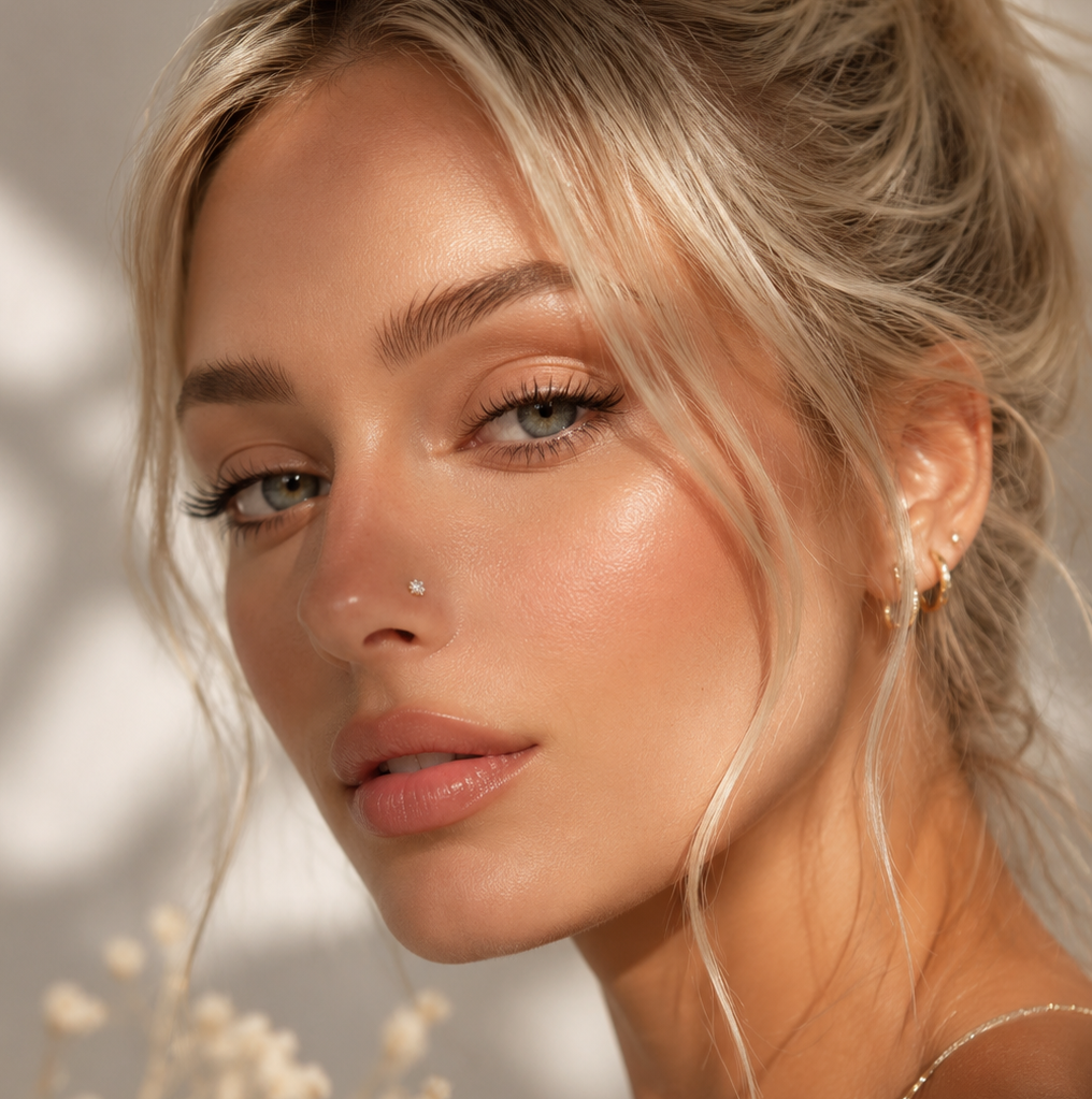 Julia Diamond Nose Stud - 14K Solid Gold