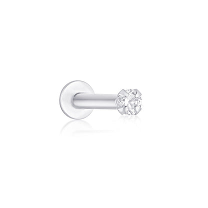 Jane Flat Back Stud - Gold Vermeil