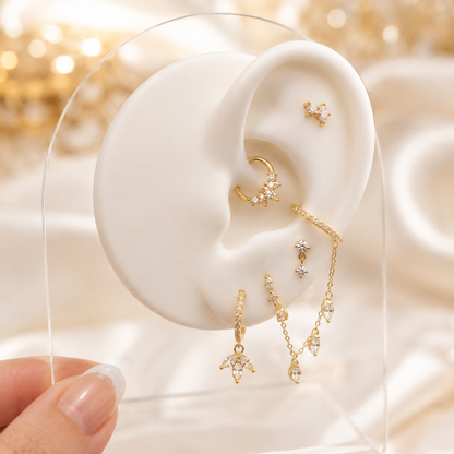Alicia Conch Hoop - Gold Vermeil