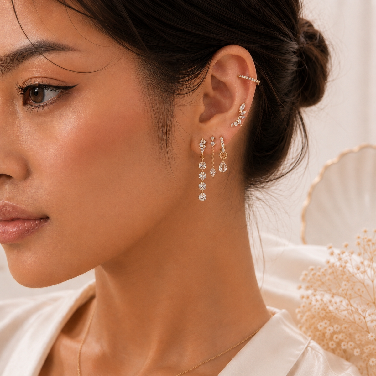 Breanna Earring Charm - 14K Solid Gold