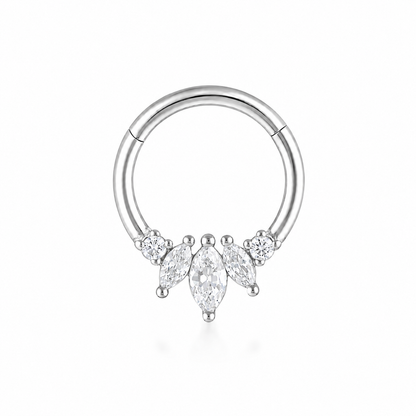 Angelina Daith Hoop - Gold Vermeil