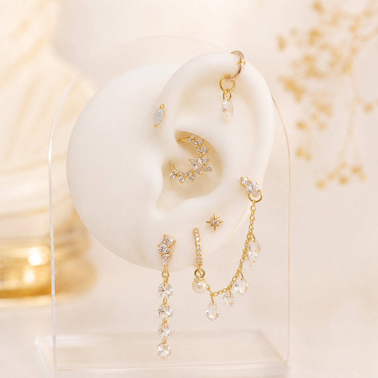Isla Pearl Hoop Earrings - Gold Vermeil