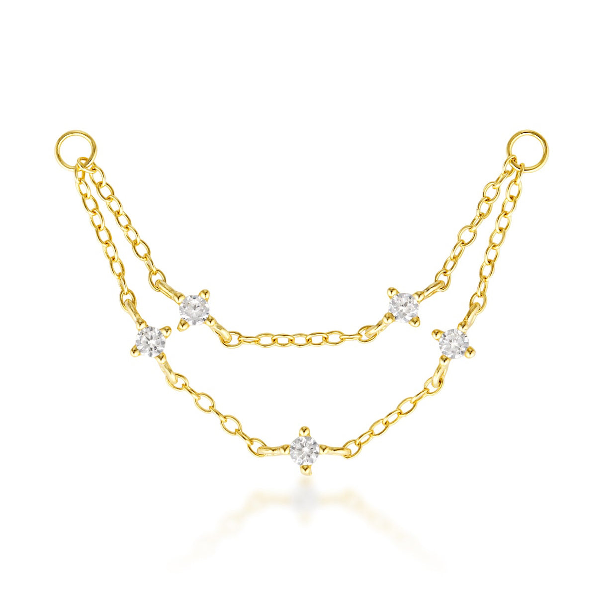Ava Chain Charm - 14K Solid Gold