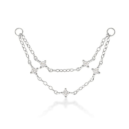 Ava Chain Charm - 14K Solid Gold