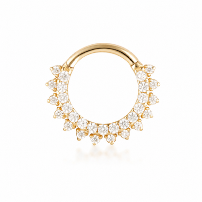 Annabelle Daith Hoop - Gold Vermeil
