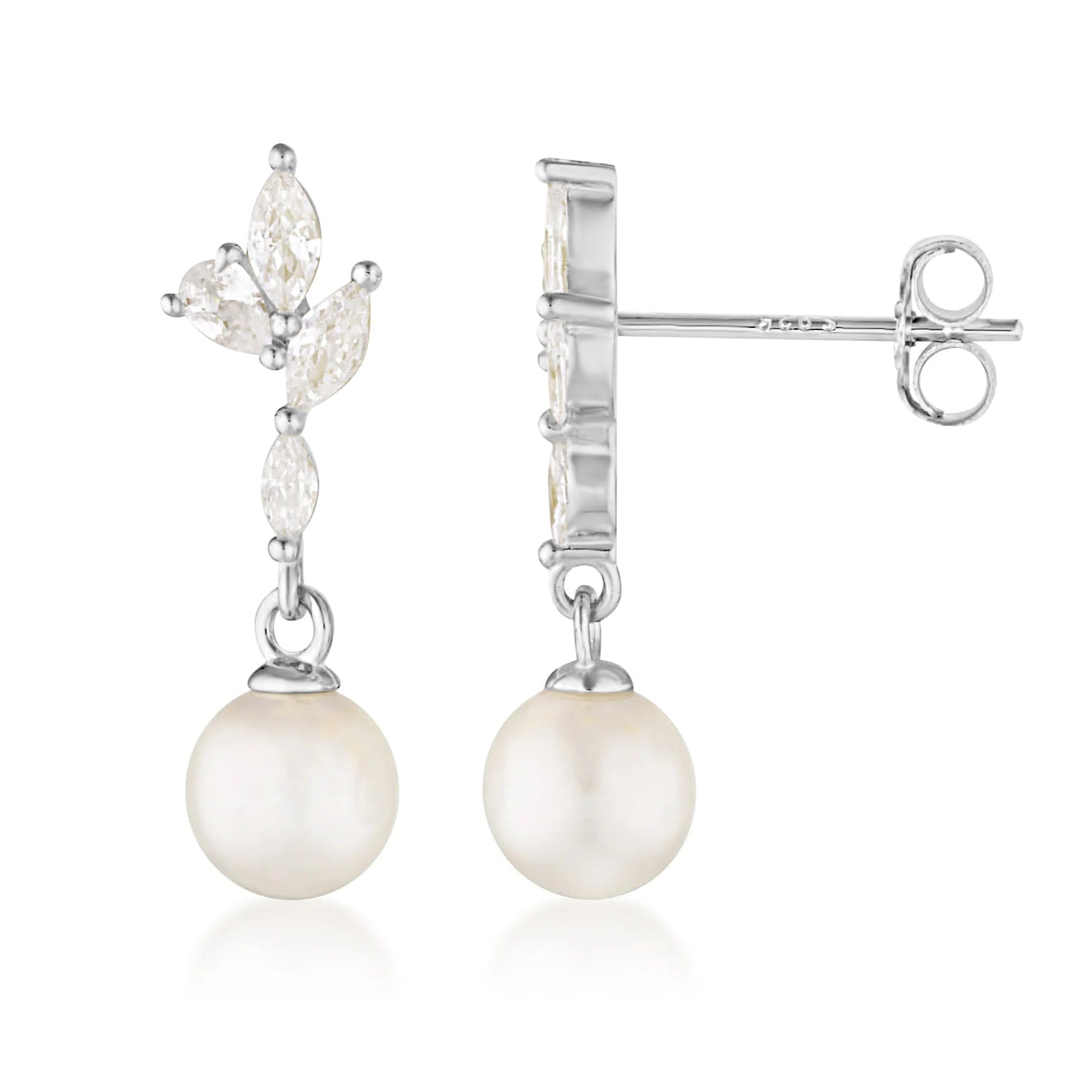 pearl drop earrings