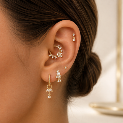 Cora Hoop Earrings - Gold Vermeil