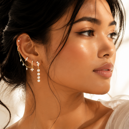 Dorothy Hoop Earrings - Gold Vermeil