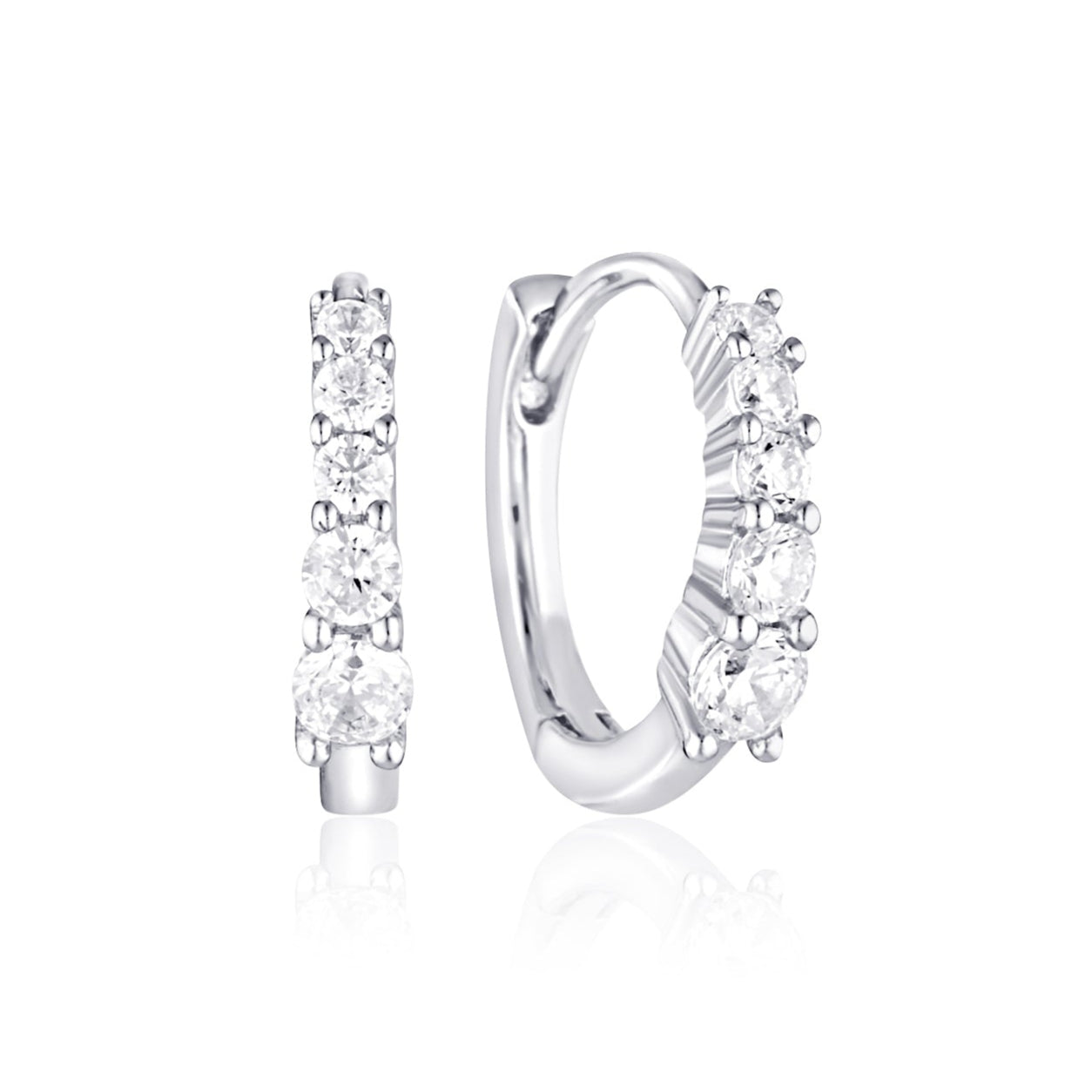 crystal hoop earrings