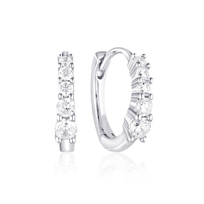 crystal hoop earrings