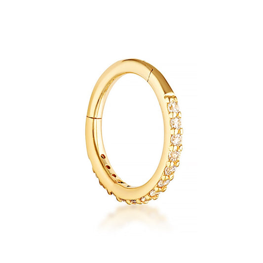 14 Karat Solid Gold Alicia Hoop for Helix Piercing