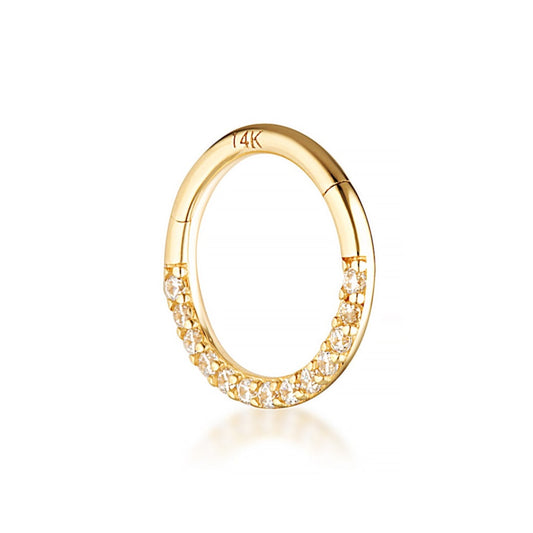 14 Karat Solid Gold Chloe Hoop for Helix Piercing