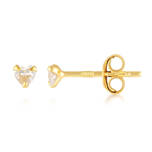 Jennifer heart shaped stud earrings