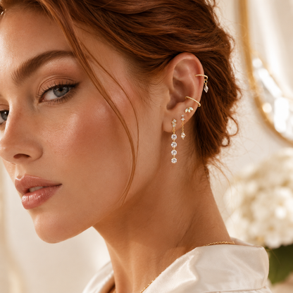 Alicia Conch Hoop - 14K Solid Gold