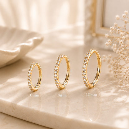 Alicia Cartilage Hoop - Gold Vermeil