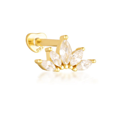 flat back cartilage stud