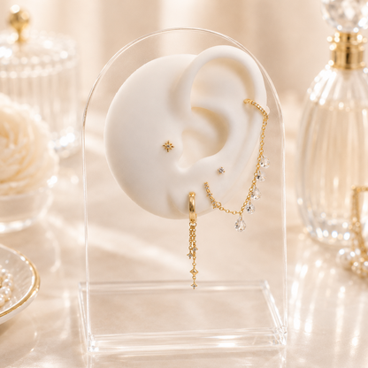 Alicia Cartilage Hoop - Gold Vermeil
