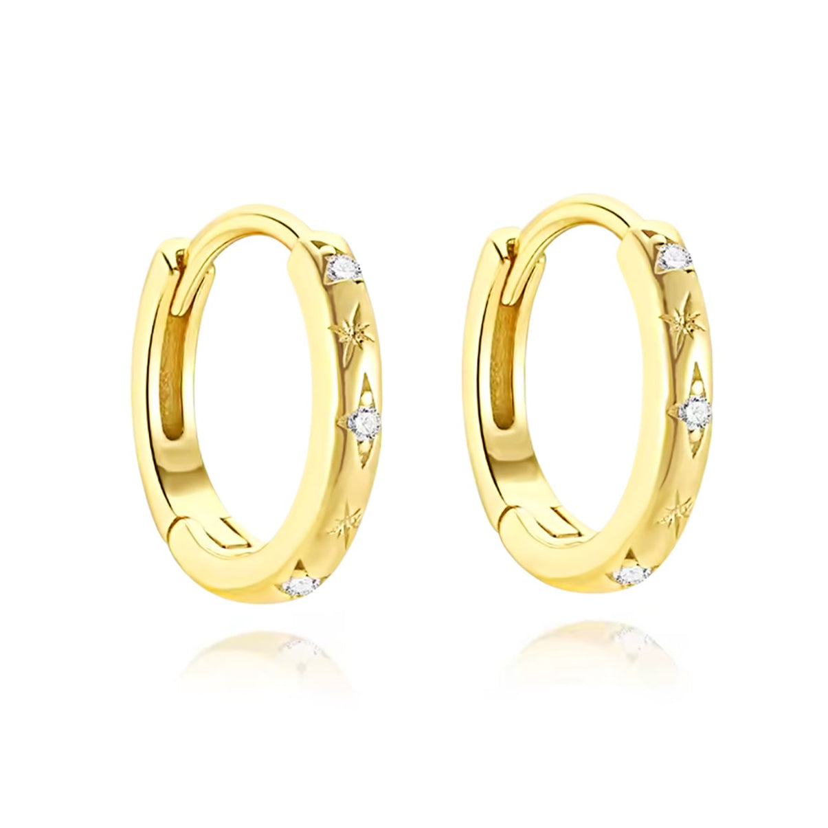 Jonelle Hoop Earrings - Gold Vermeil