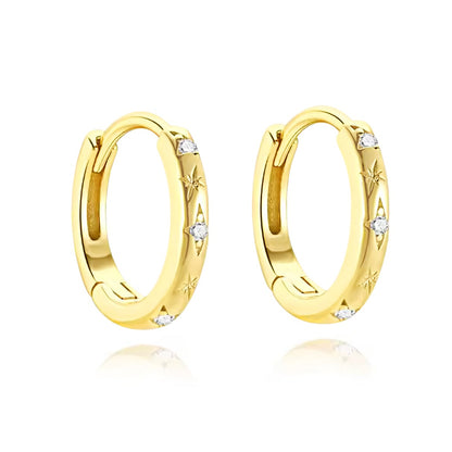 Jonelle Hoop Earrings - Gold Vermeil