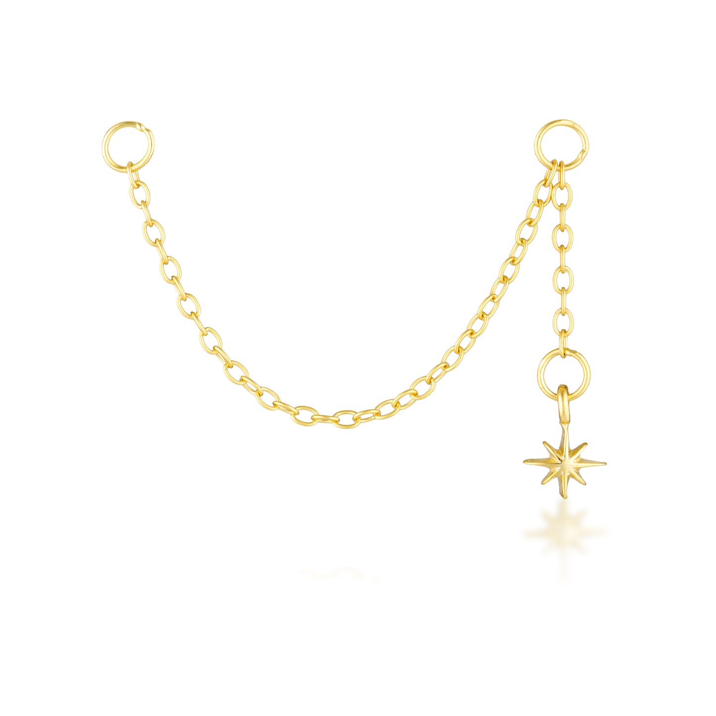 Kailie Chain Charm - 14K Solid Gold