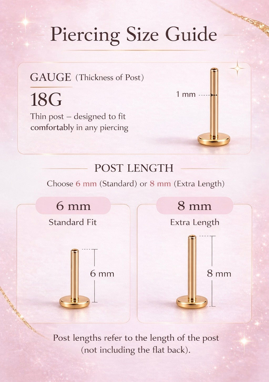 Alice Flat Back Chain Earring