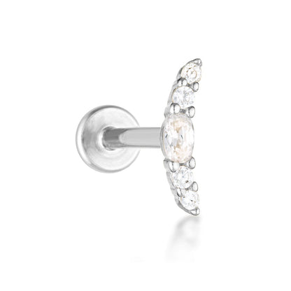 Sabrina Flat Back Stud - 14K Solid Gold