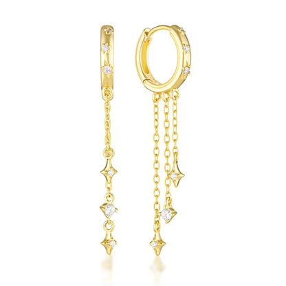 Stacey Hoop Earrings - Gold Vermeil